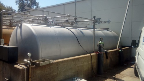 Gestraalde RVS tank conform BRL K796 | Opslagtank RVS | Opslagtank RVS